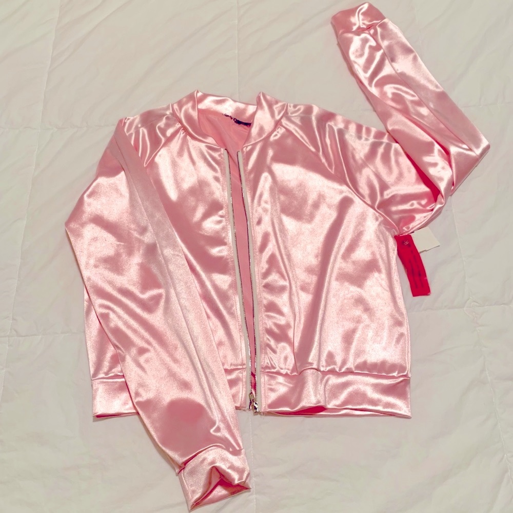 Pink zip up jacket